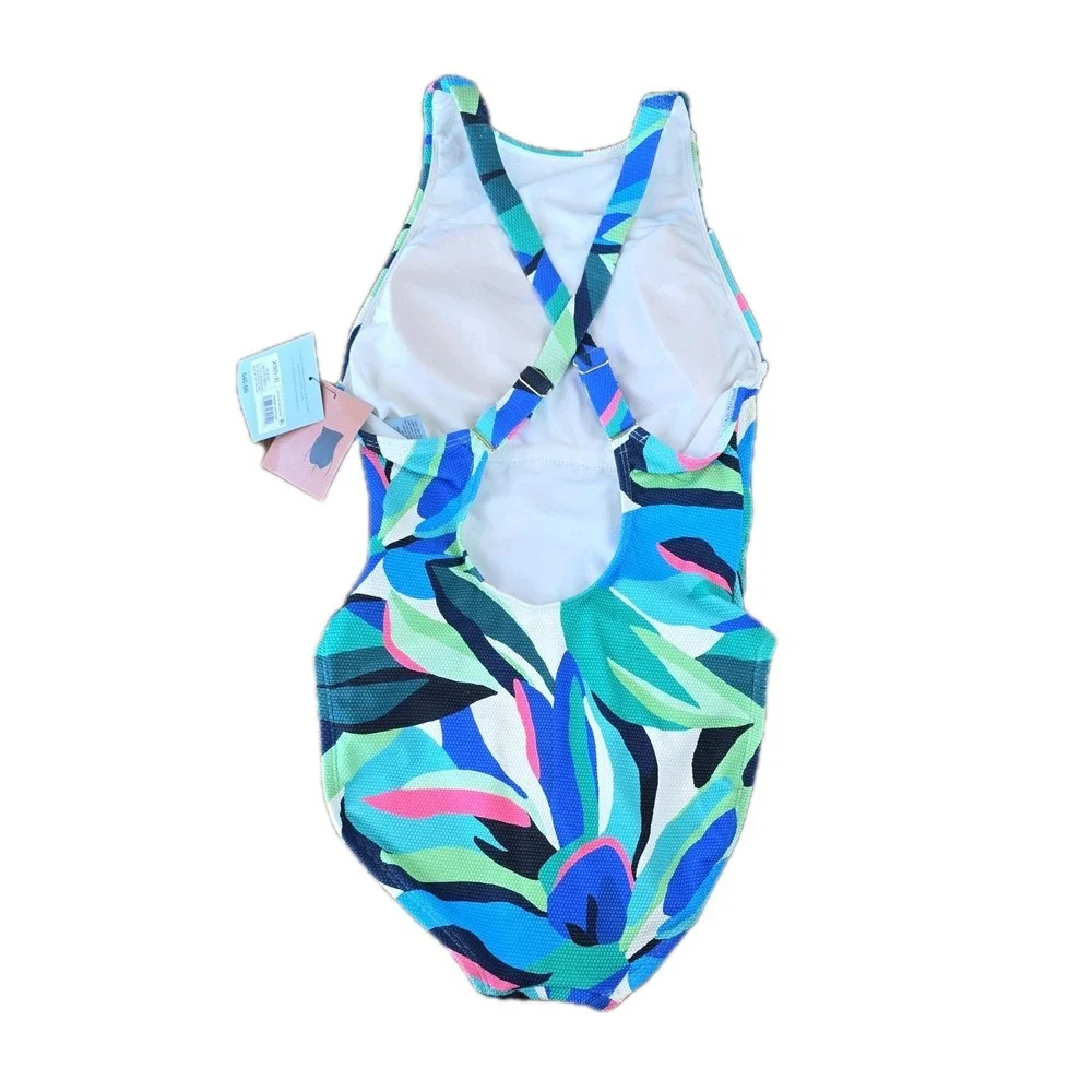Shade & Shore Womens XS Floral One Piece Swimsuit Full Coverage Seat (239)